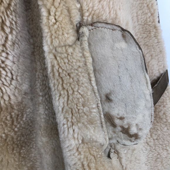 Vintage Women’s Shearling Coat Genuine Suede Leather Penny Lane Style Western - Picture 10 of 17